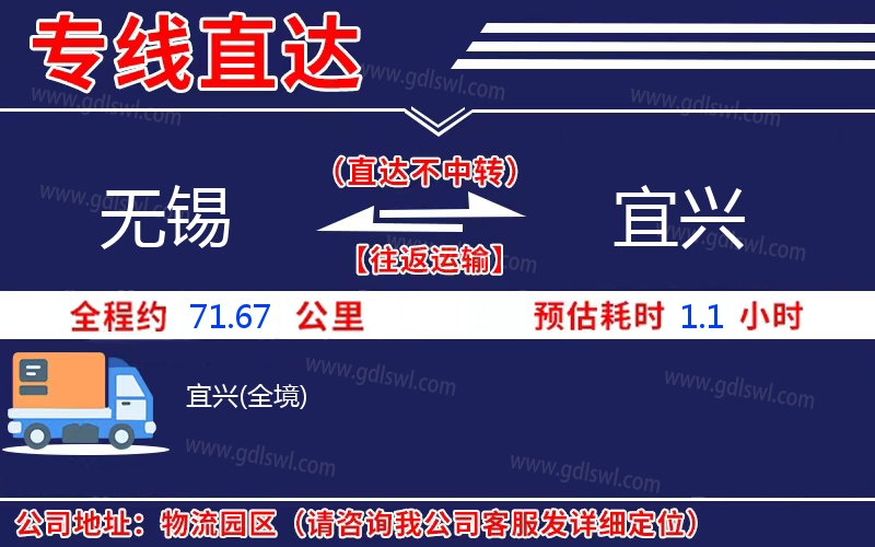 無(wú)錫到宜興物流公司